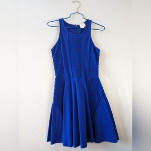 Electric blue parker flare dress